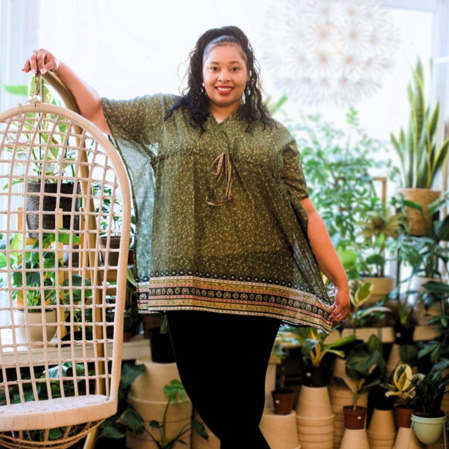 Seconds and Surplus Aanya Adjustable Short Kaftan