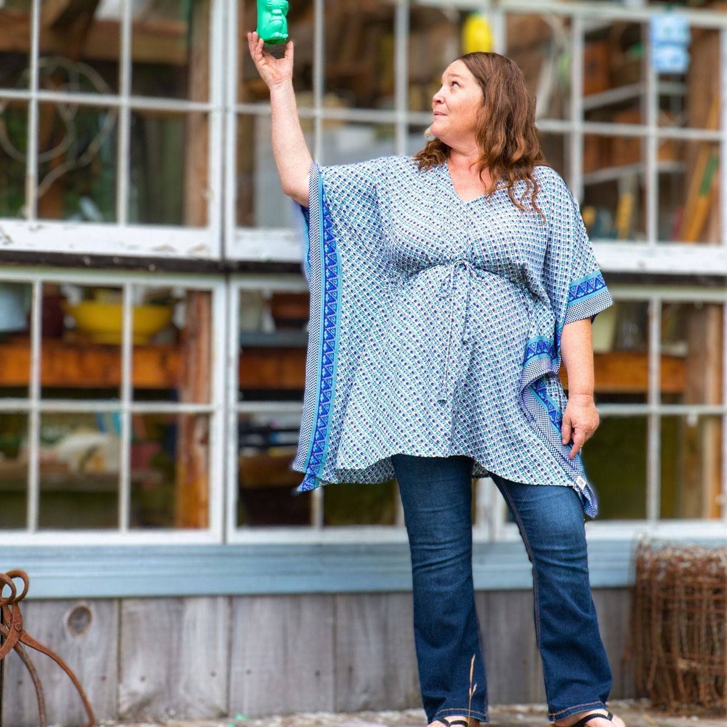 Seconds and Surplus Aanya Adjustable Short Kaftan