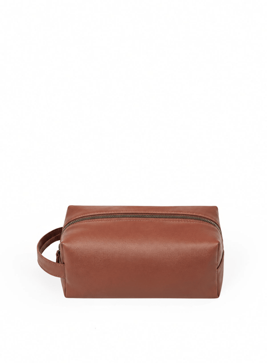 Iron Tight Toiletry Bag Cognac