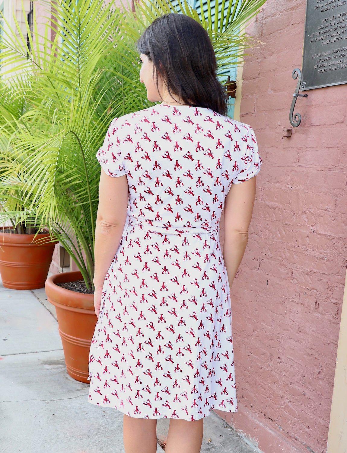 Crawfish Organic Wrap Dress