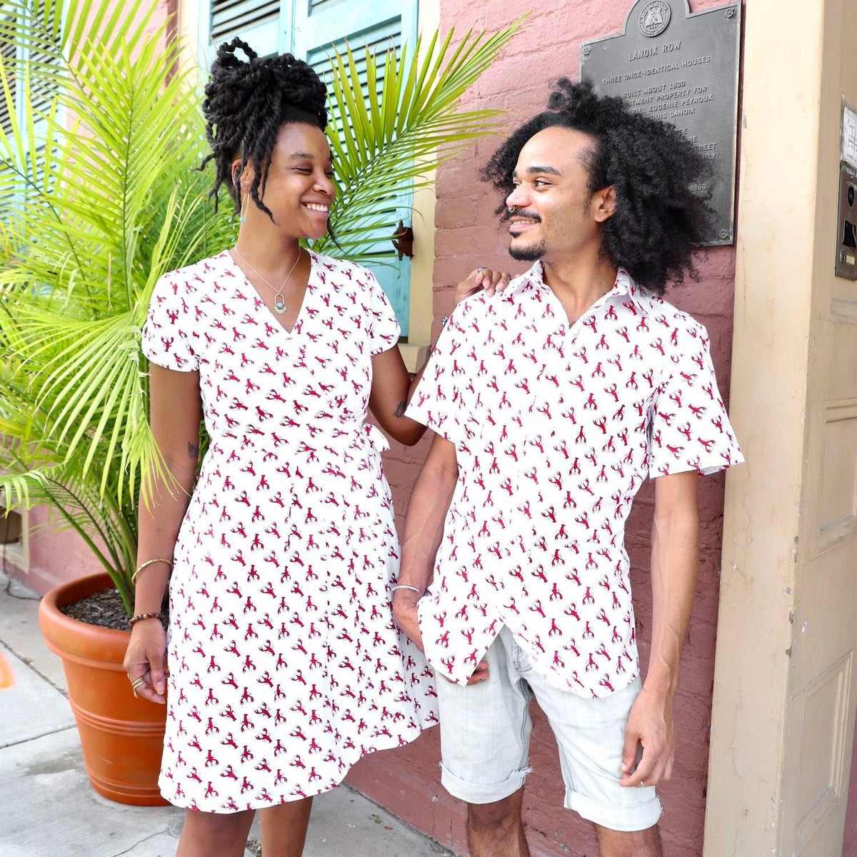 Crawfish Organic Wrap Dress