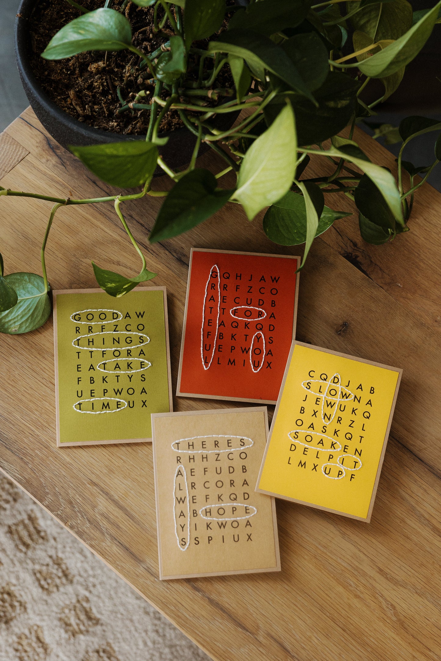 Grateful Crossword Greeting Cards