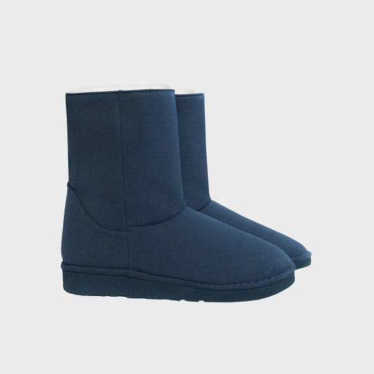 Cruelty-free blue ugg-like boots – winter ready