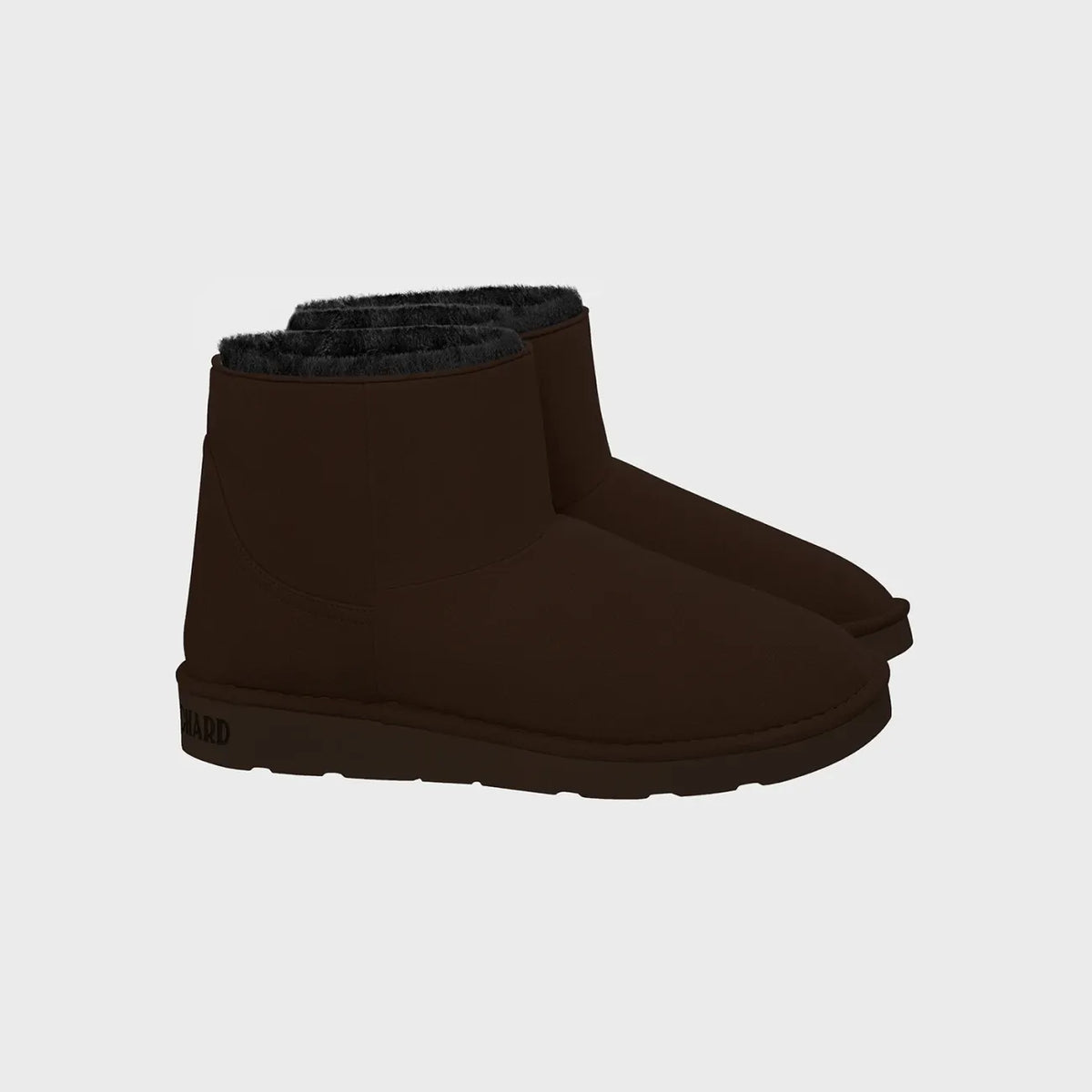 Cruelty-free dark brown ankle boots for men and women