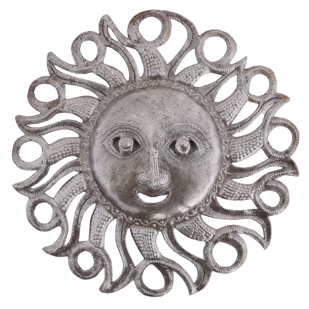 Haitian Metal Sun Wall Art – Happy Face | Fair Trade