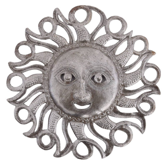 Haitian Metal Sun Wall Art – Happy Face | Fair Trade