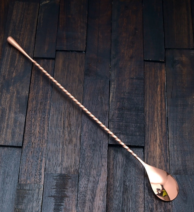 Copper Plate Tear Drop Bar Spoon (Premium Gift Box)