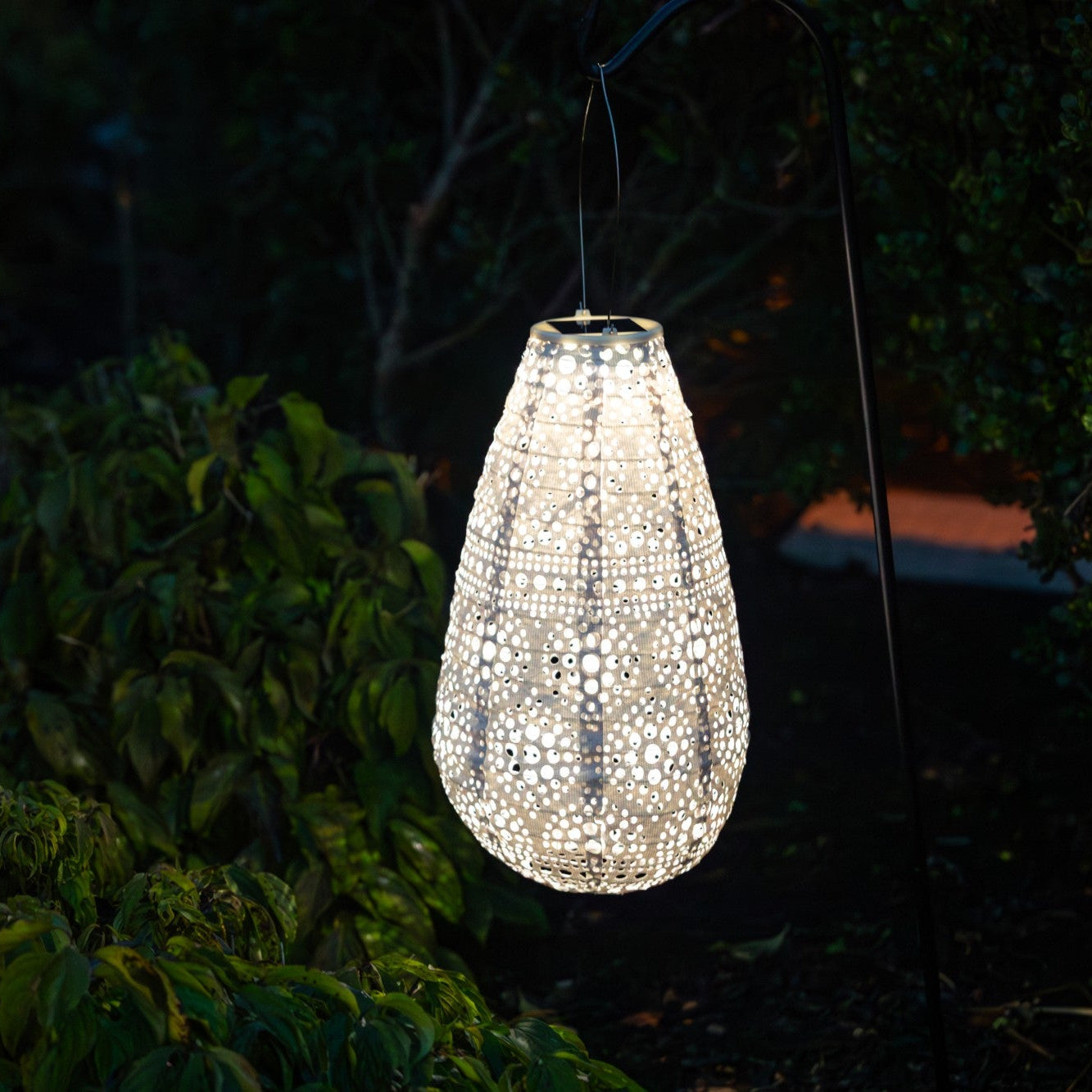 Soji Stella - Teardrop Blossom - 14" Solar Lantern