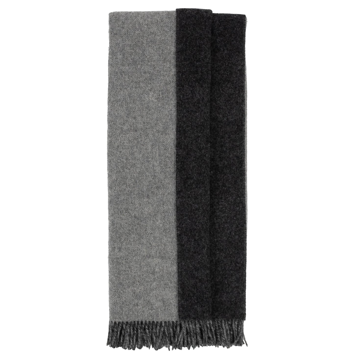 Highland Tweeds Reversible Double Cloth Throw - Silver/Grey