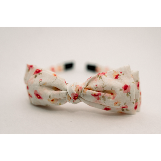 Three Little Bows Headband-Sunlit Meadow