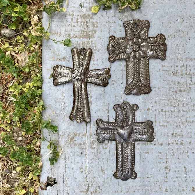 Small Milagro Cross $1.50 ea. Set of 3 2.5" x 3.25"