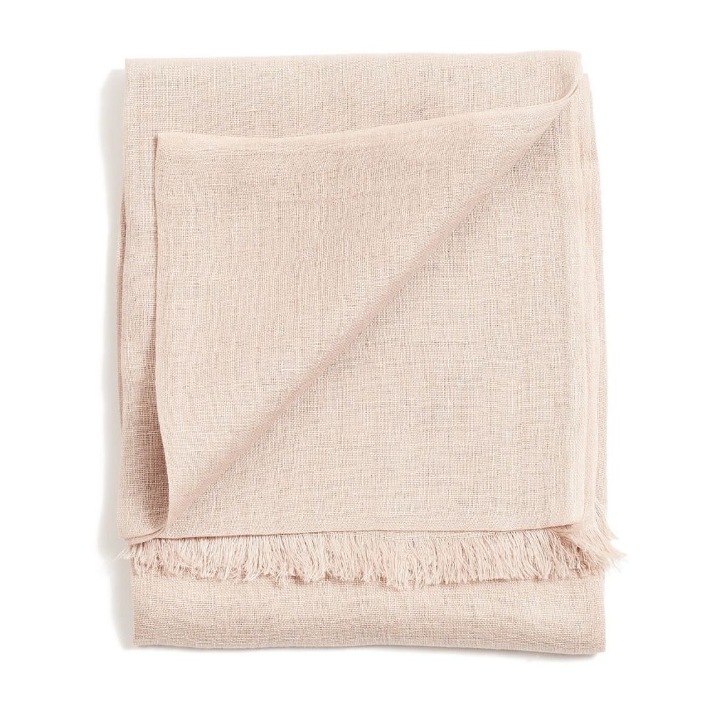 Soya Pastel Lime Green Hand Woven Soft Linen Scarf