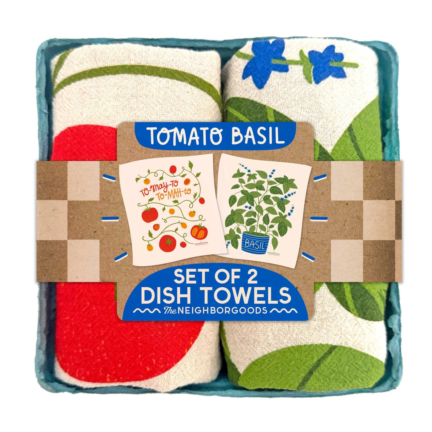 Tomato Basil - Dish Towel Set of 2