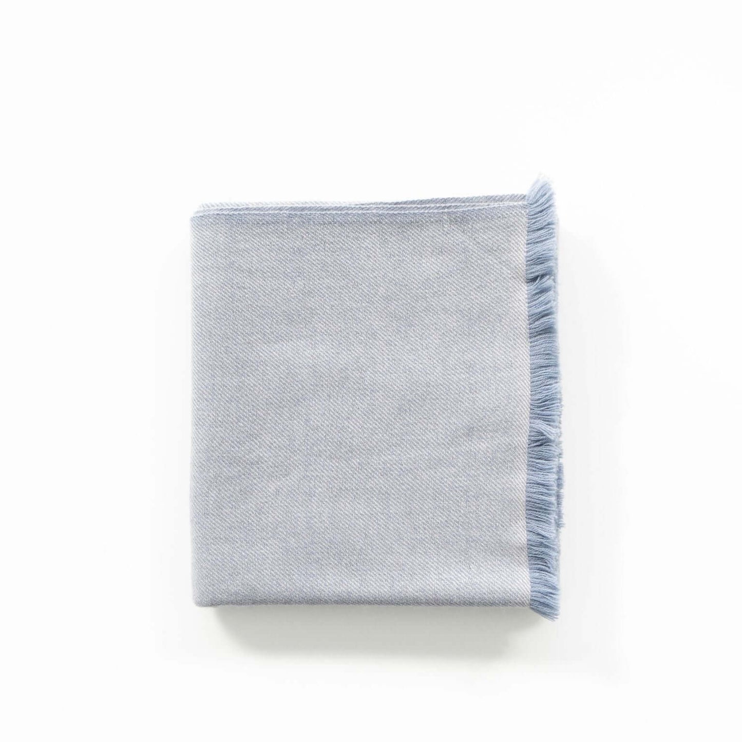 Boro Blue Handwoven Merino Throw