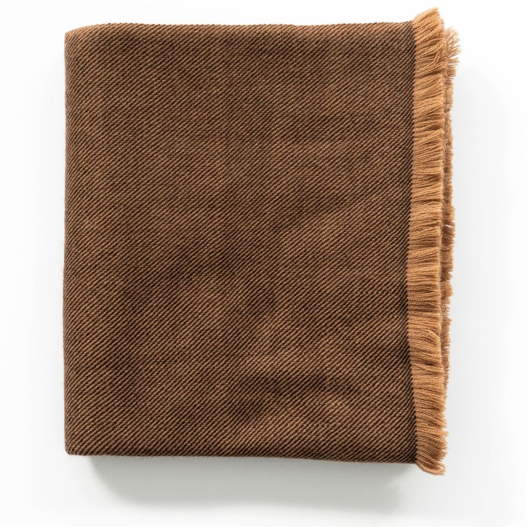 Herringbone Plush Soft Merino Handwoven Throw