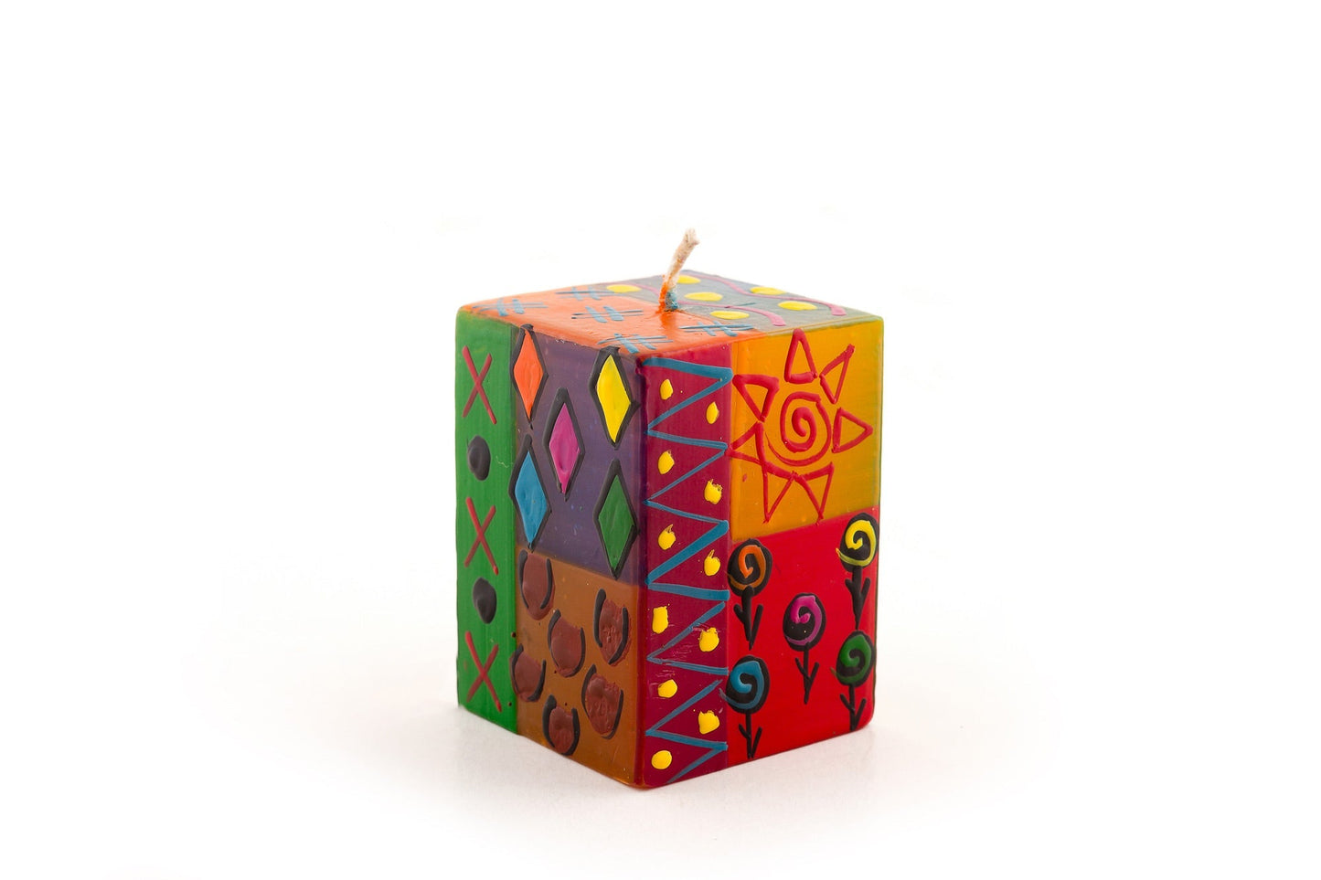 Multi Color Painted Candles