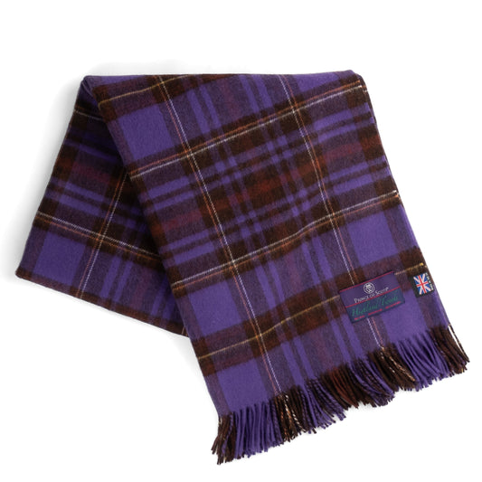 Prince of Scots Merino Wool Throw - Equestrian Tartan
