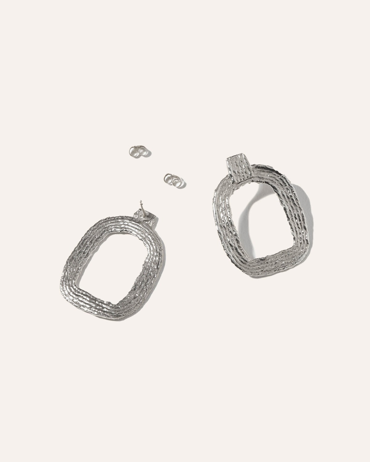 Eva Hoop Earrings - Sterling Silver