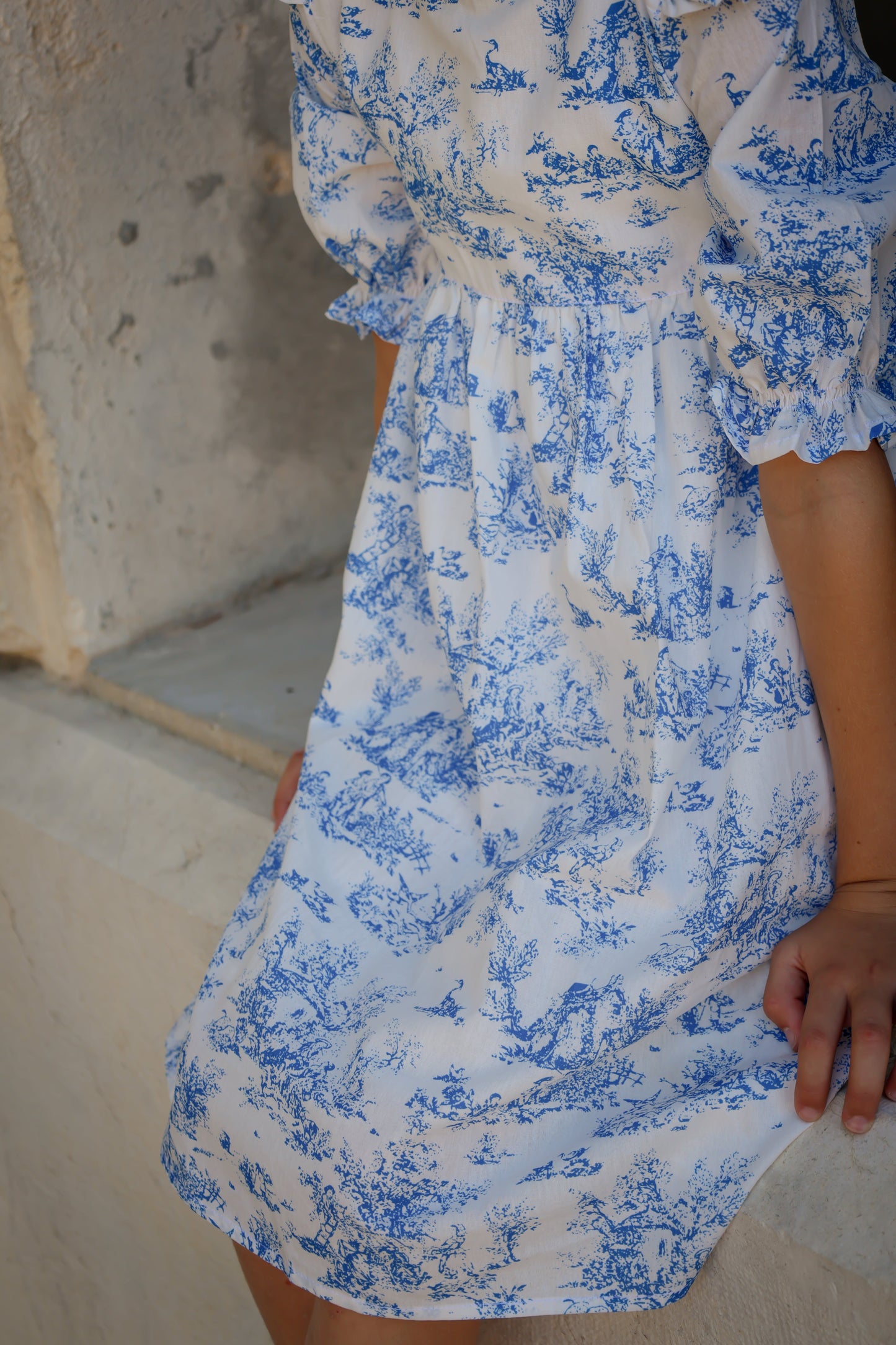 Aoki Dress-Blue Toile