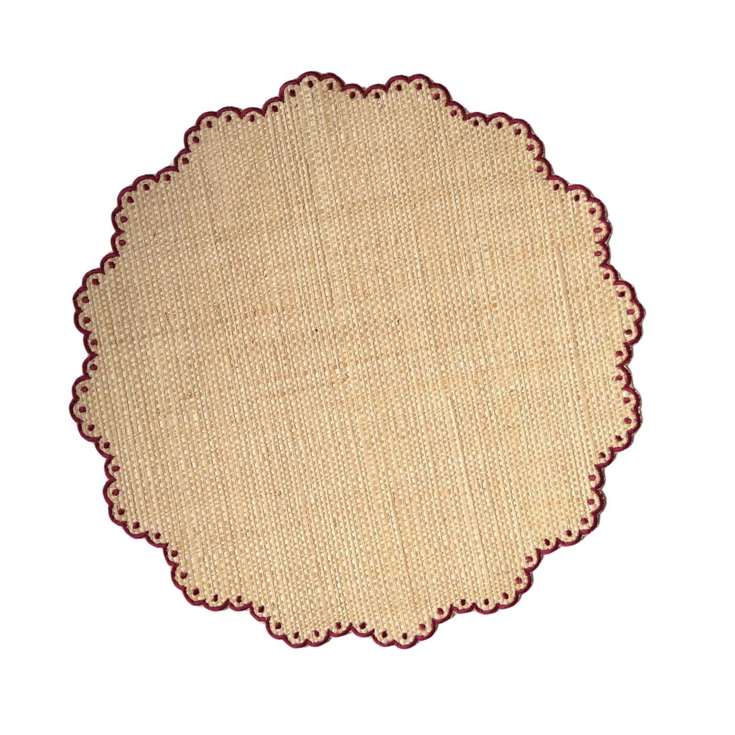 Round Polka Dot Buriti Placemat