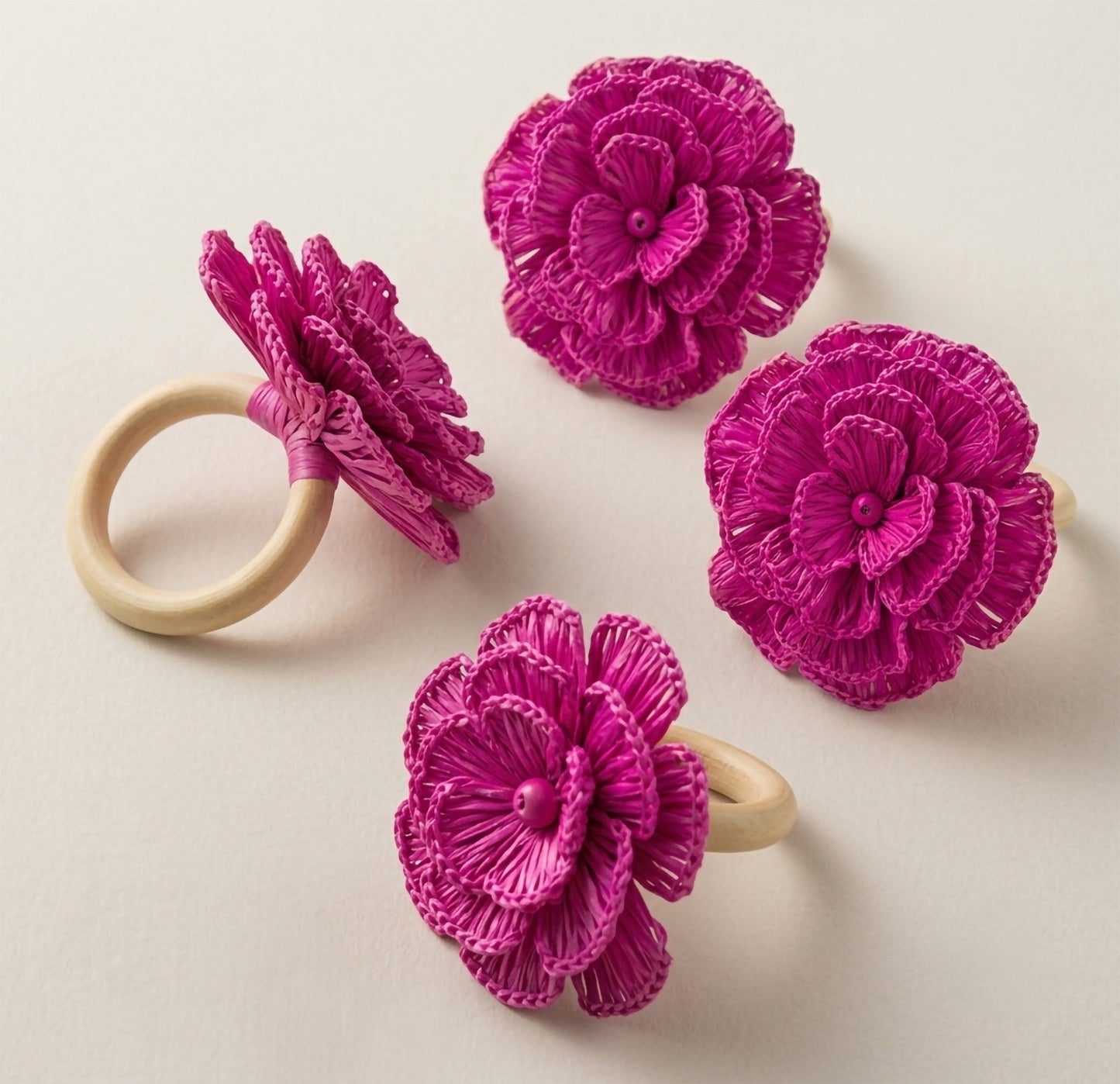 S/4 Buriti Flower Napkin Ring