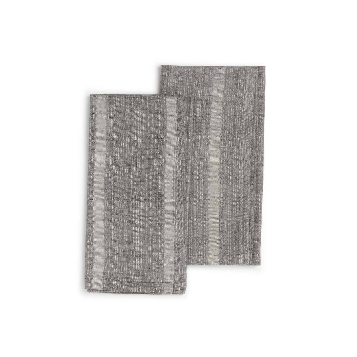 Handwoven Organic Cotton Napkins, Set of 2 | 20" × 20" | Fair Trade | Horizon