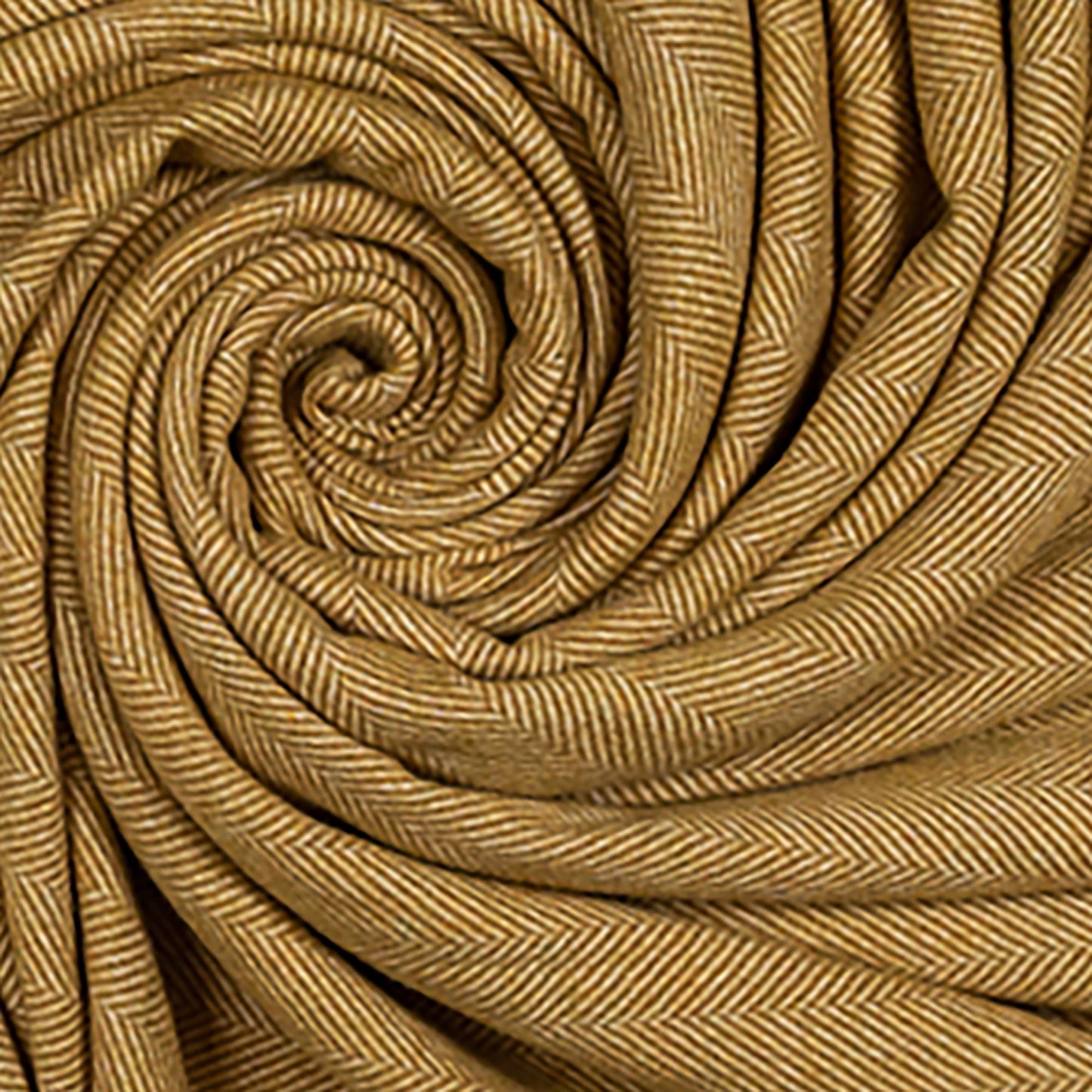 Southampton Home Merino Wool Herringbone Throw - Gold