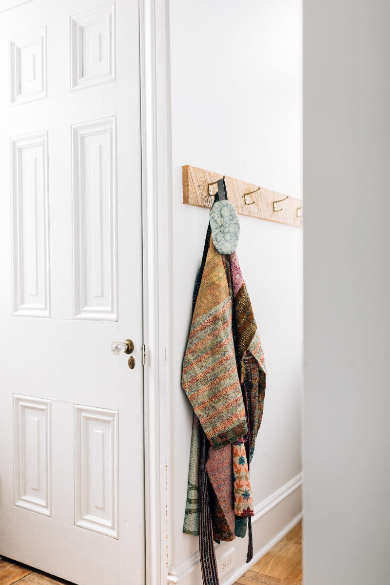 Kantha Stitch Sari Bathrobe