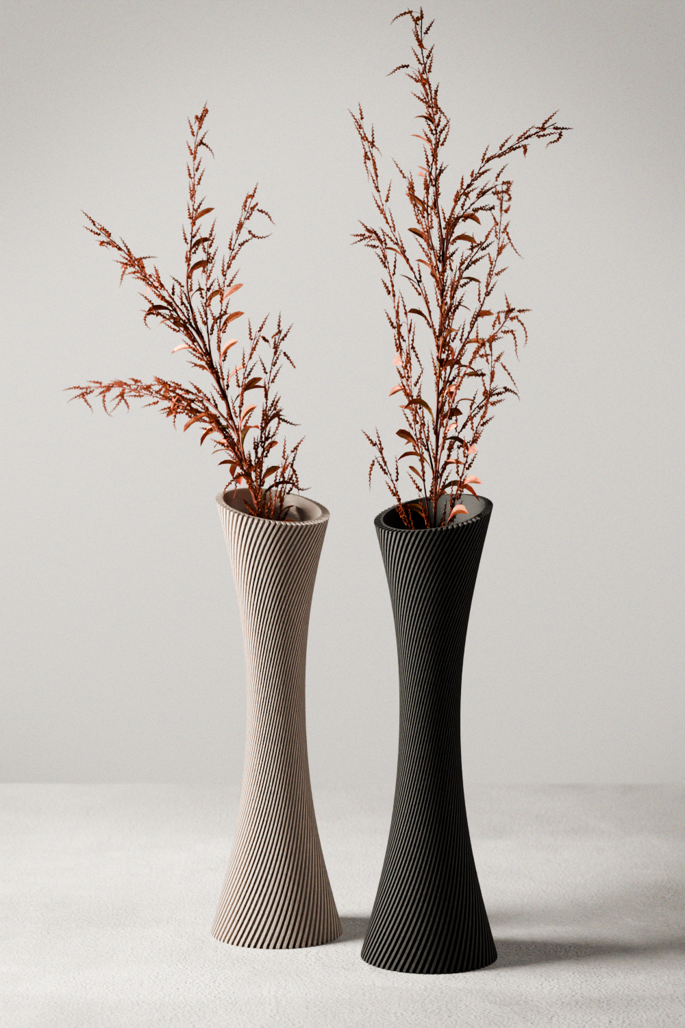 Spiral Rose Vase
