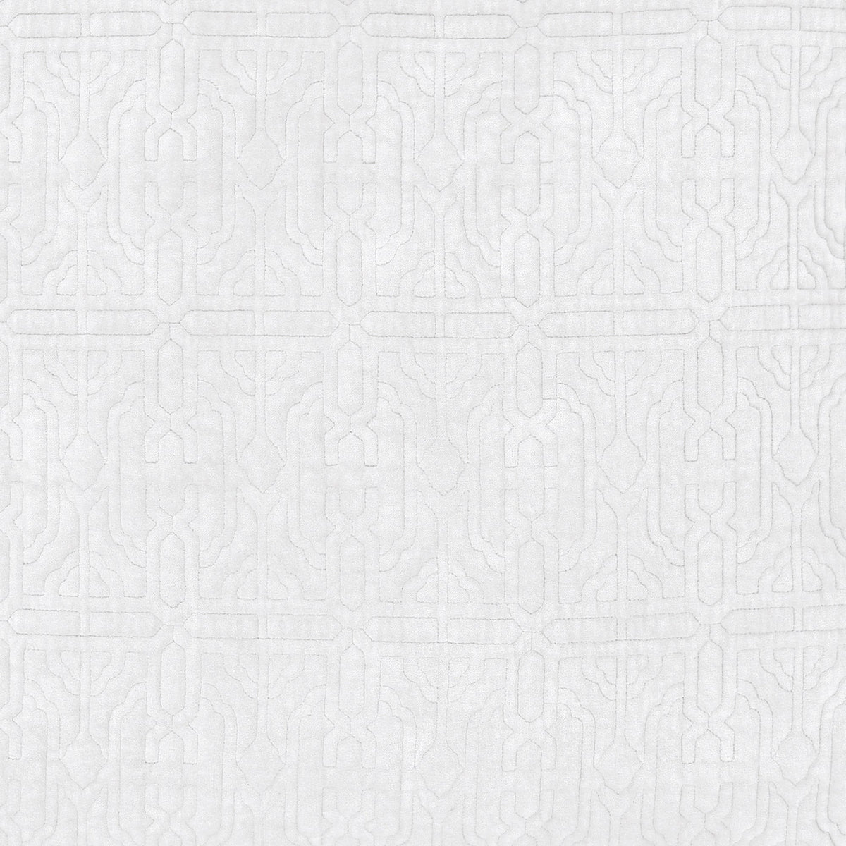 Duke Geometric Cotton Velvet Quilt Sham