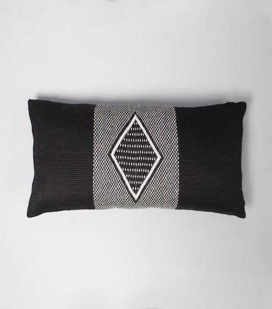 Diamante Lumbar Pillow in Black