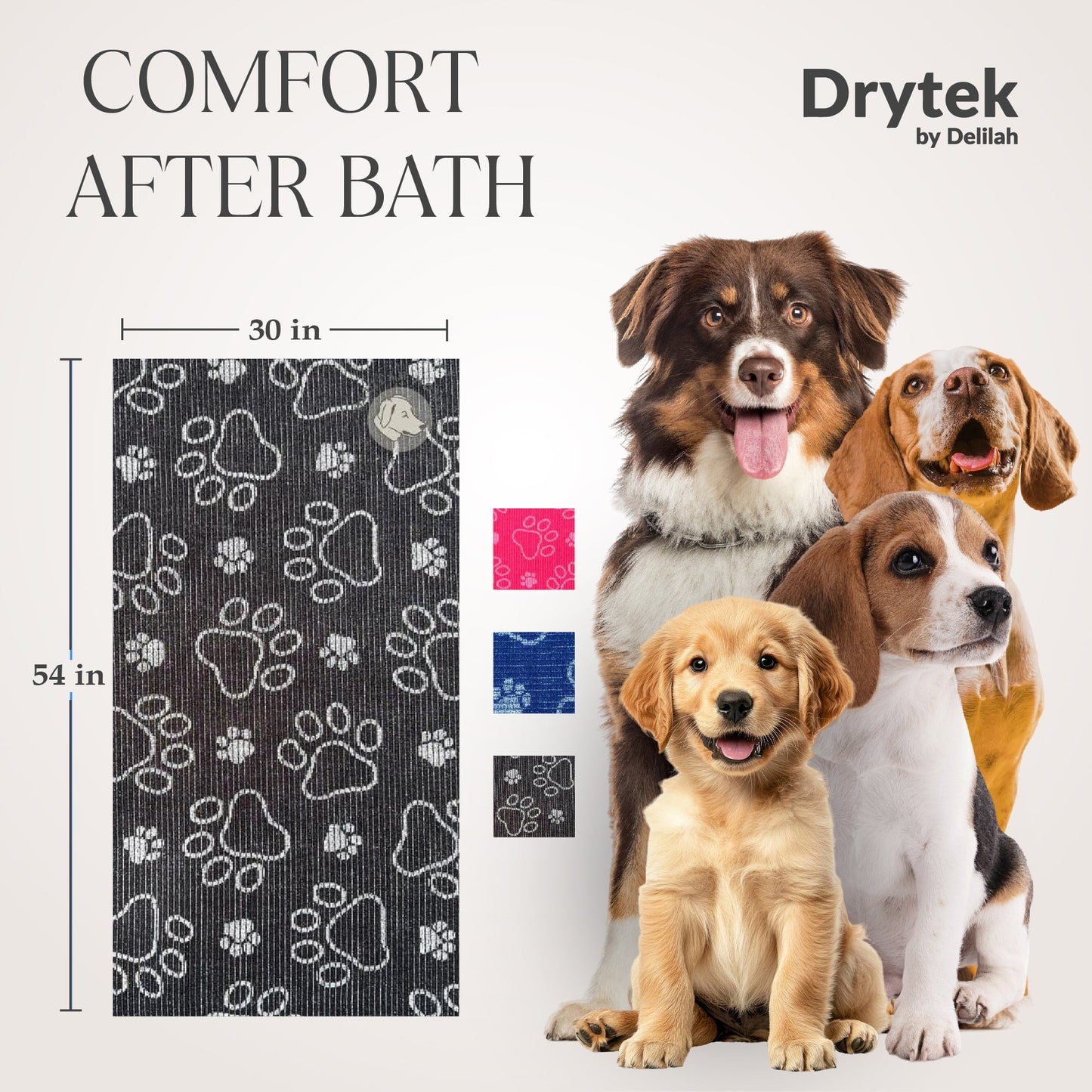 Delilah Home Drytek Dog Bath Towel