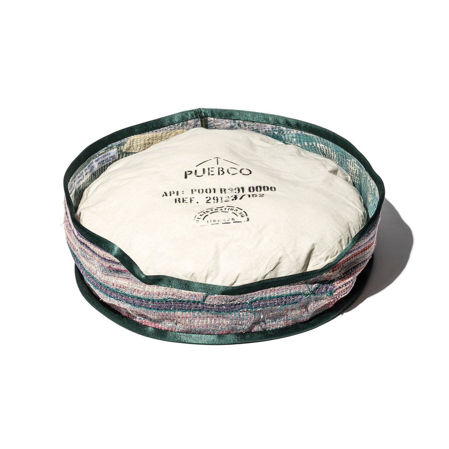 Vintage Kantha Quilt Pet Bed with Cushion