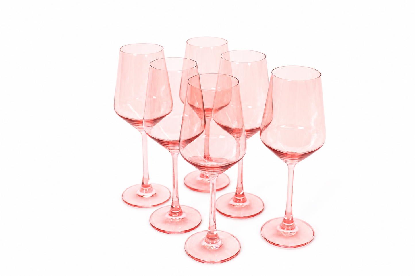 Tickle Me Pink - Colored Wine Glass