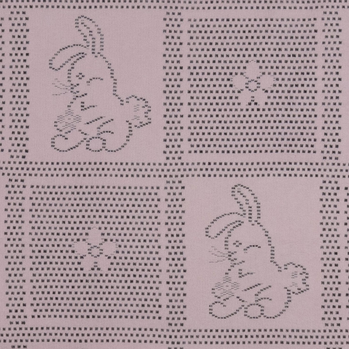 Southampton Home Lace Weave Bunny Baby Blanket - Pink