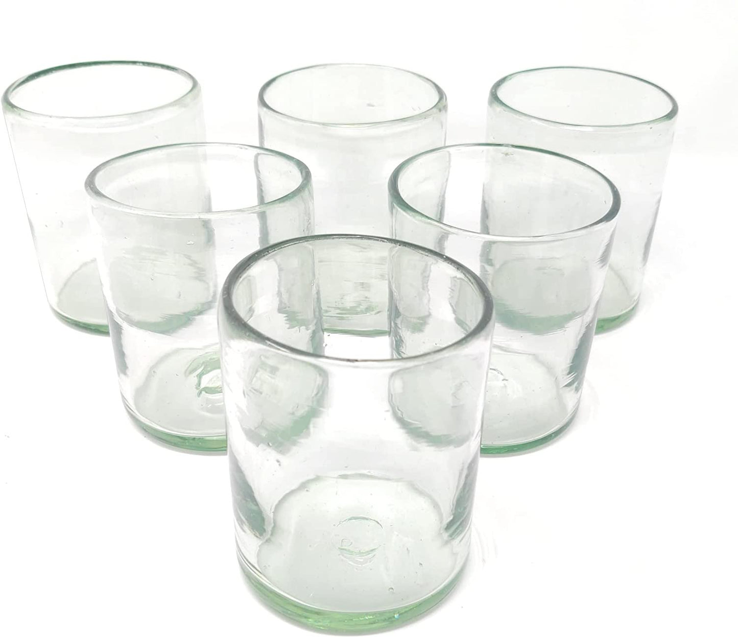 Set of 6 Natural Clear Tumbler Glasses