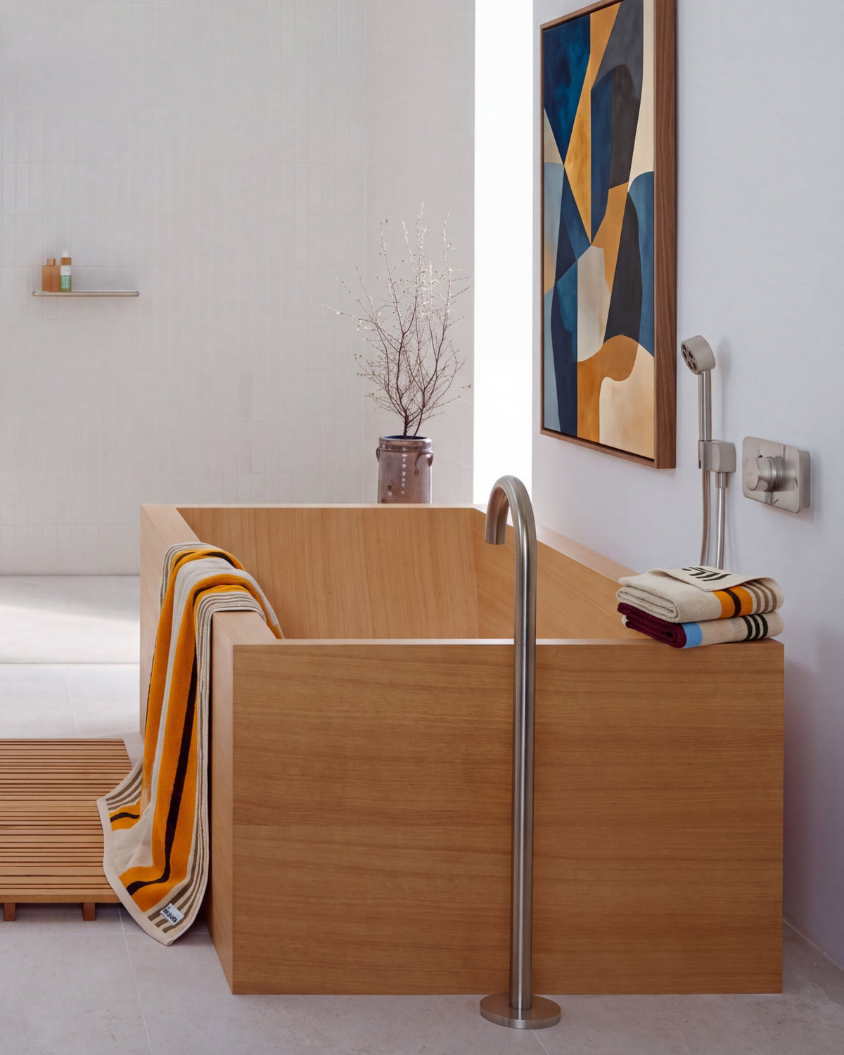 Plush  Cotton Reversible Towel - Janus Composition