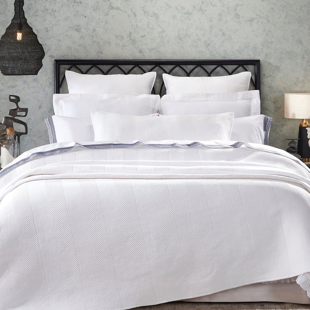 Clermont Diamond Velvet Quilt