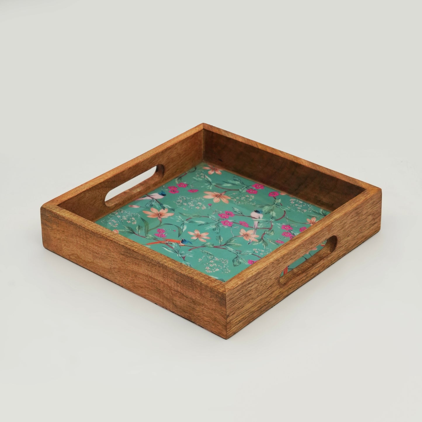 Aqua Flora Serving Tray