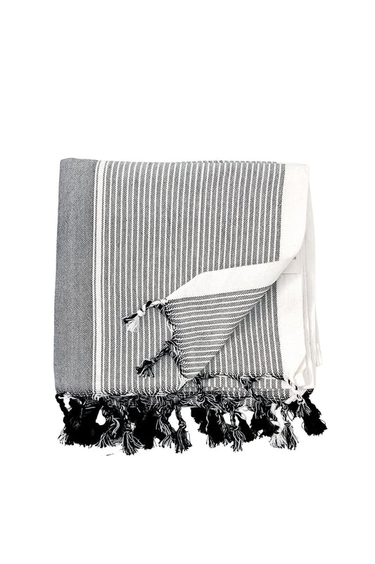 Grey Stripe Tribeca Towel