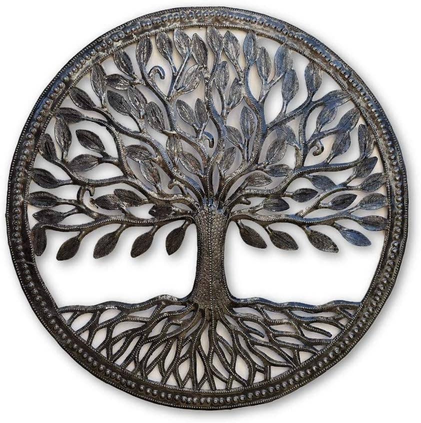 17" Tree of Life, Metal Wall Art, Fair Trade Project