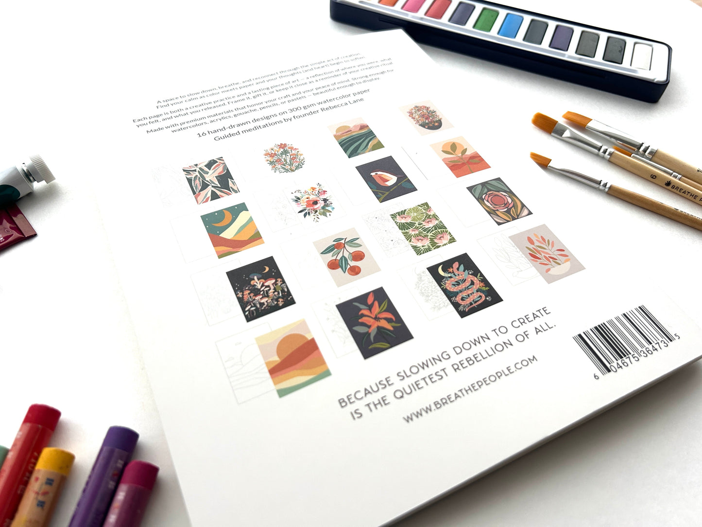 Meditative Art Workbook, 16 Pages of Guided Creative Ritual