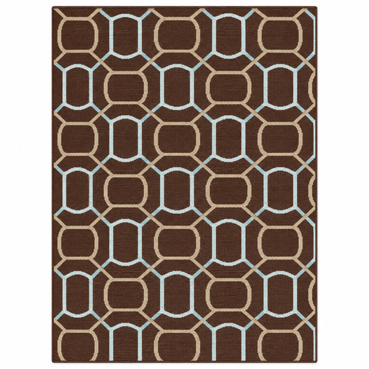 Oblong Brick Brown Sky