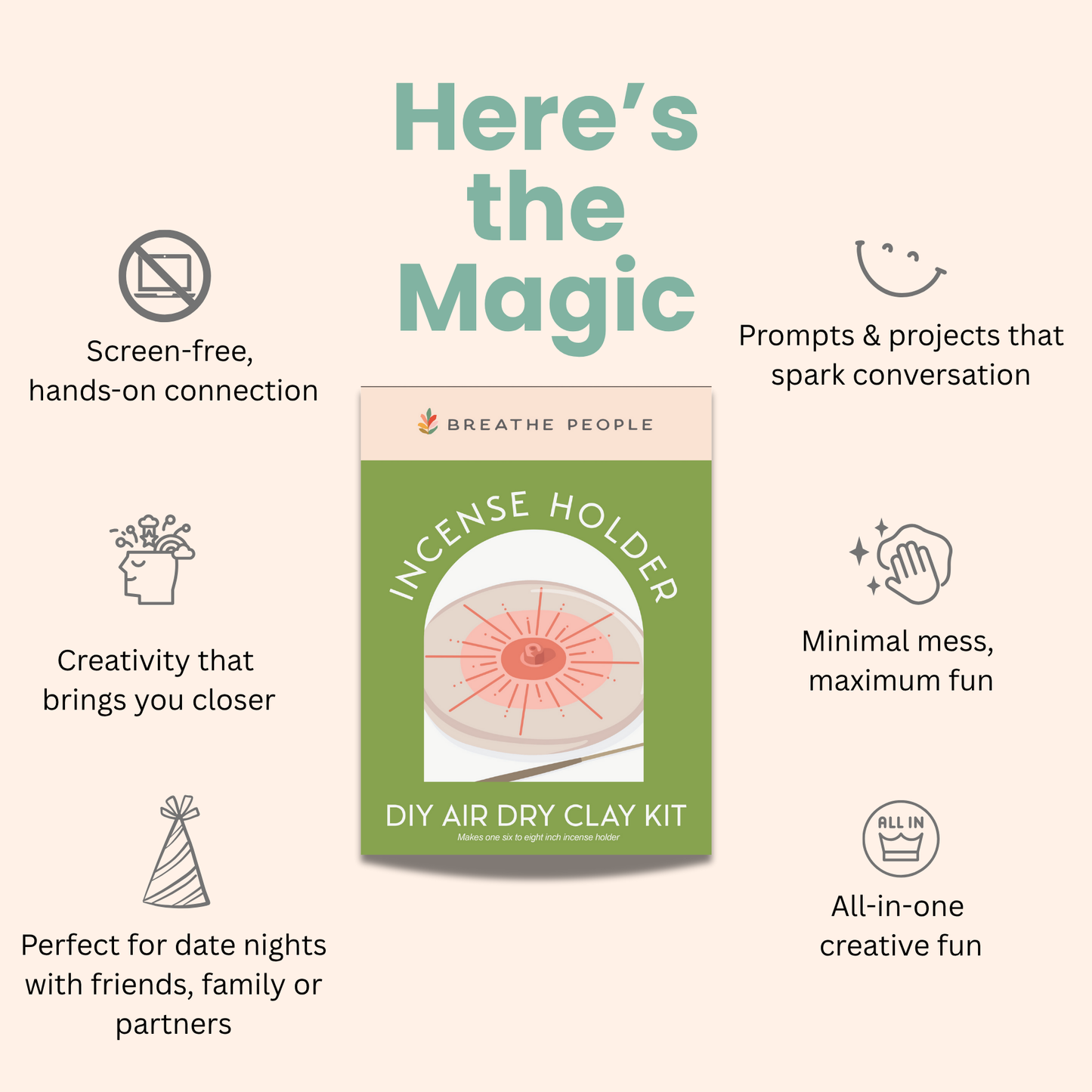 DIY Air Dry Clay Kit- Make Your Own Hanging Planter