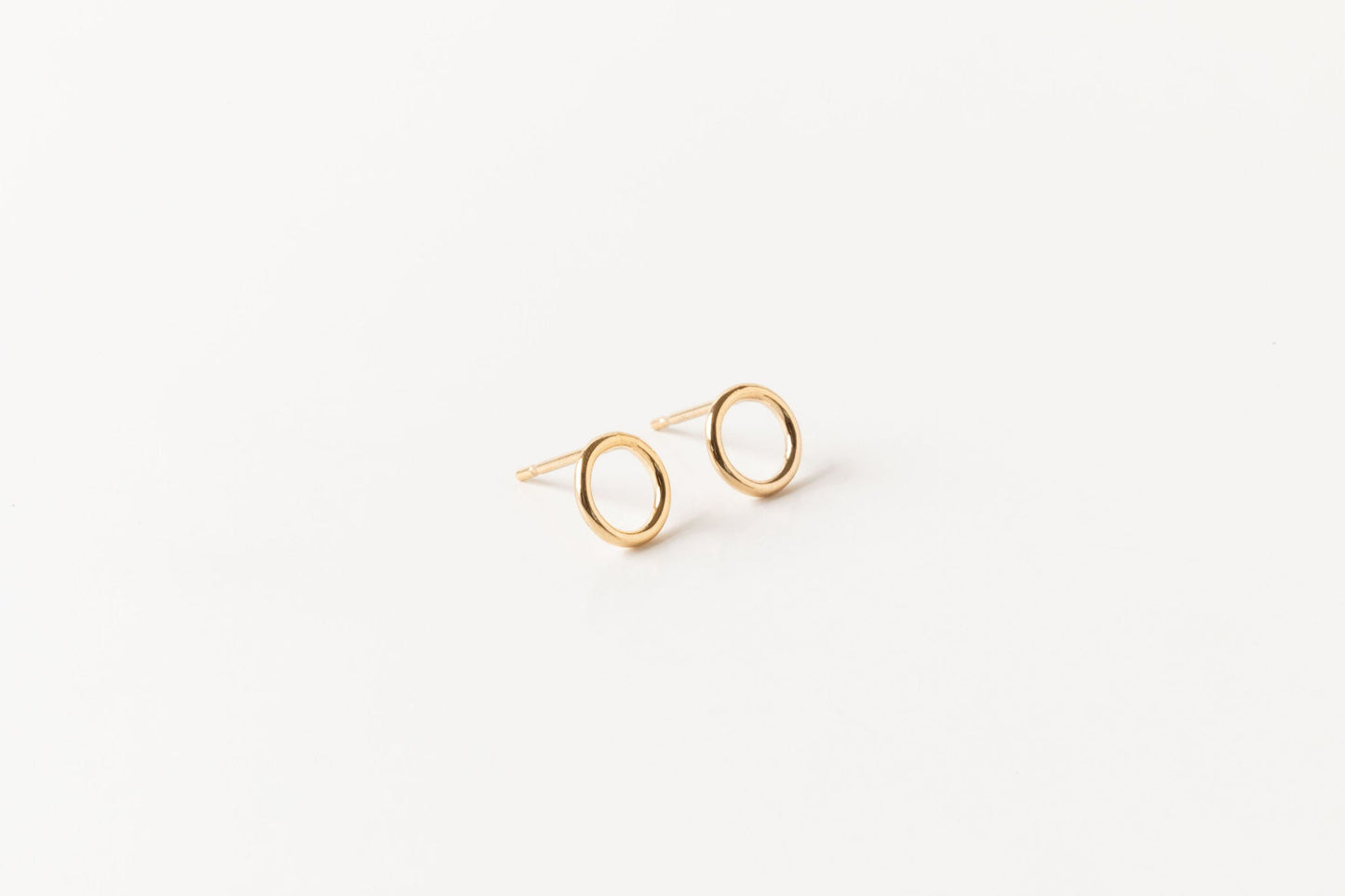 Margo Petite Circle Studs | Gold Fill