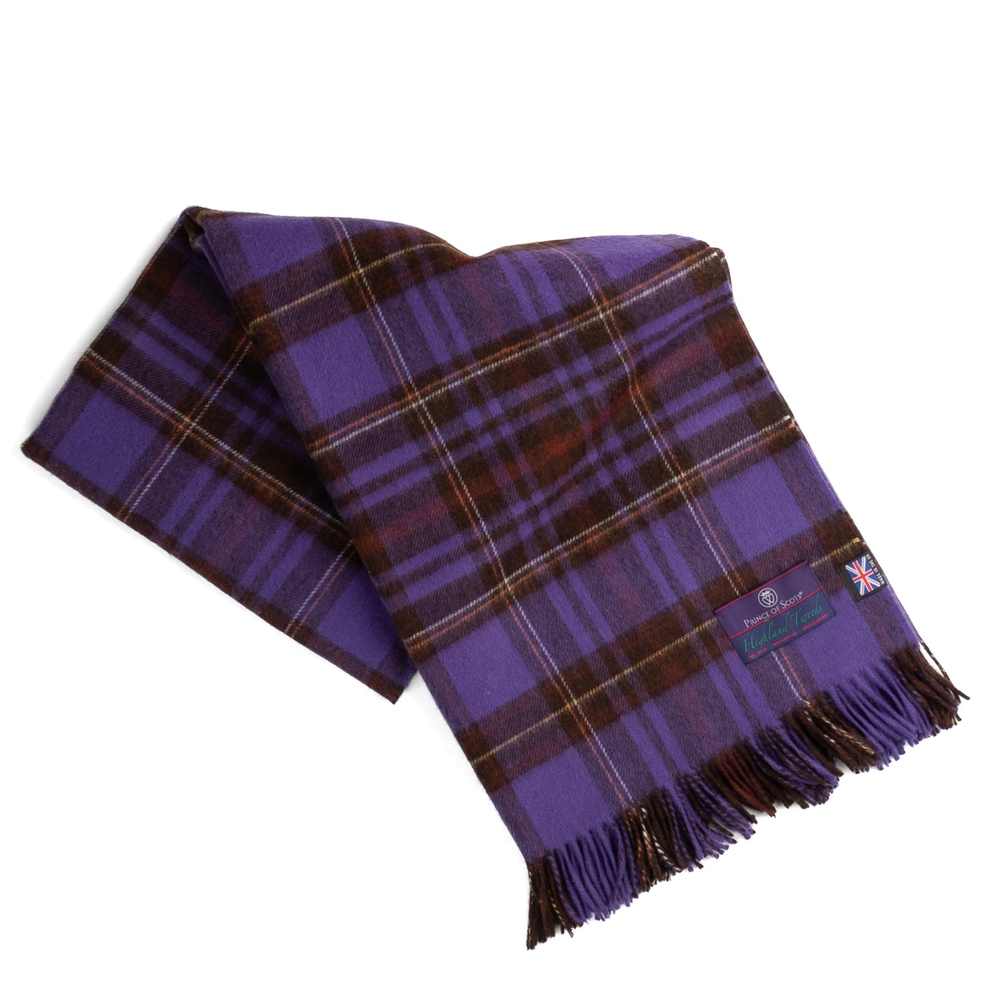 Prince of Scots Merino Wool Throw - Equestrian Tartan