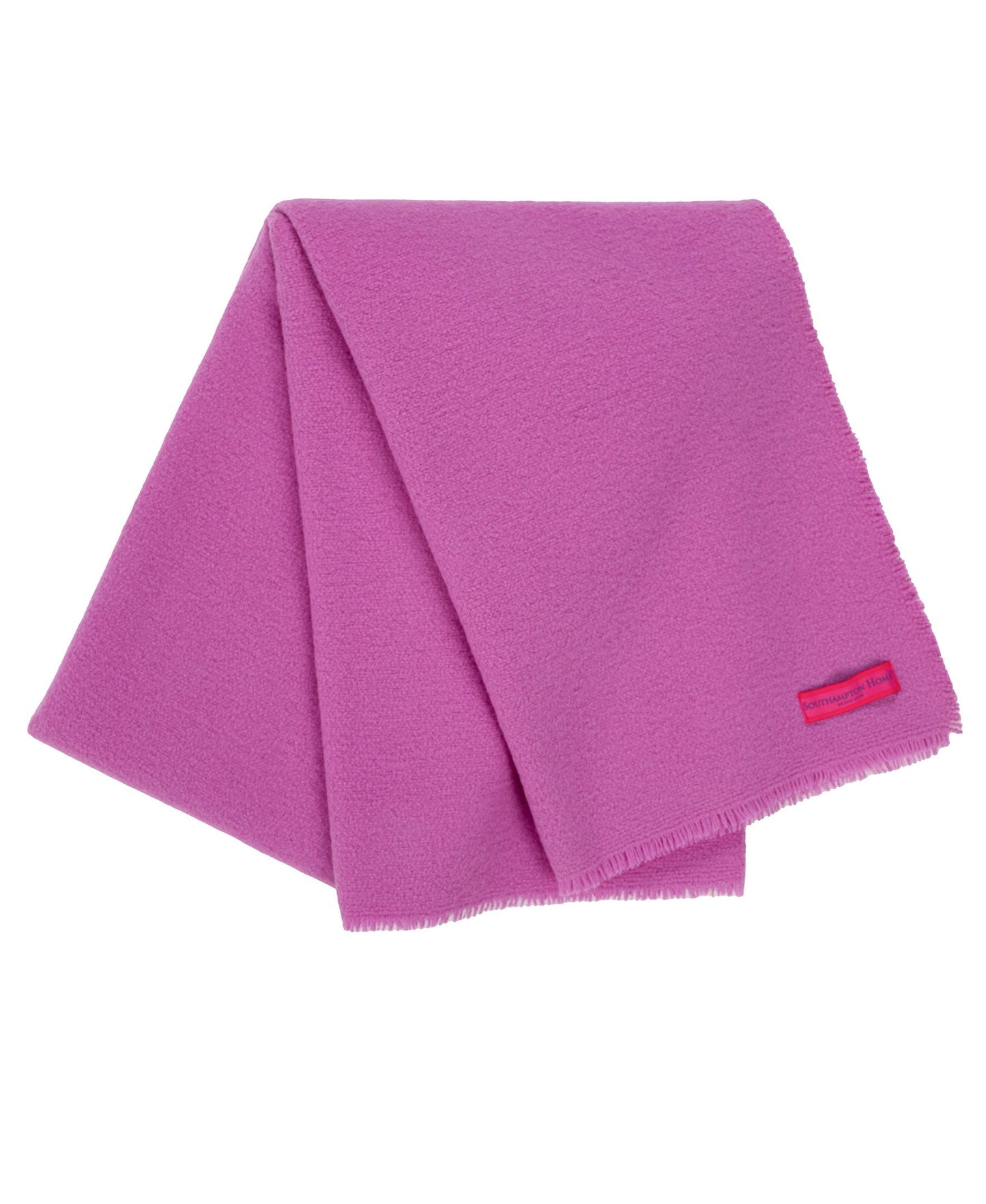 Boucle Extra Fine Merino Wool Throw - Pink