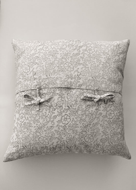 Soft Smoke Block Print Pillow