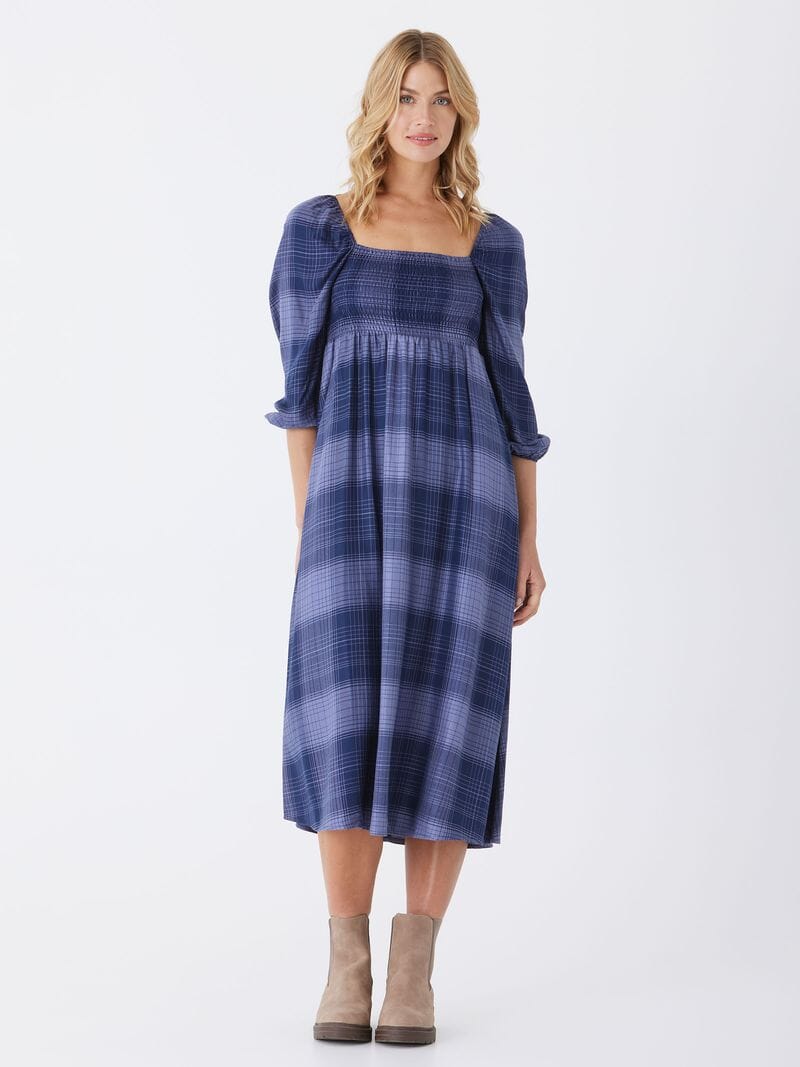 Faye Sierra Plaid Woven Midi Dress