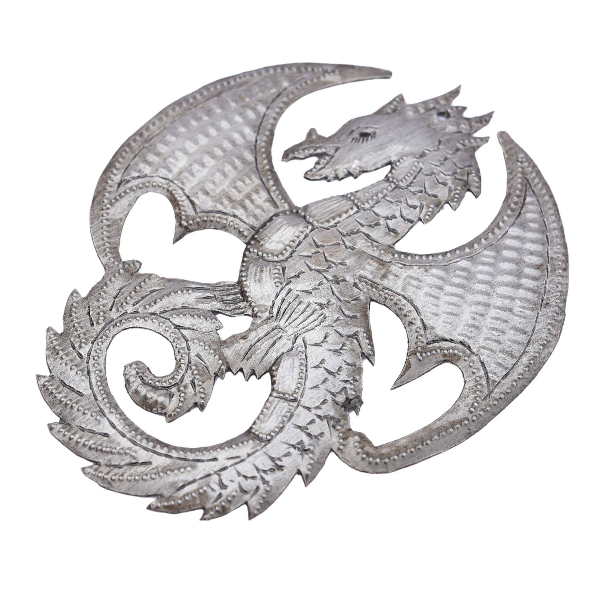 Handmade Haitian Metal Dragon Fair Trade Ornament